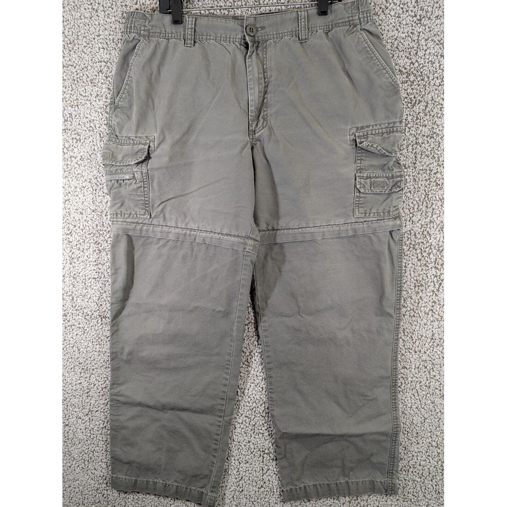 RedHead Convertible Cargo Pants Men's 38x30 (Tag 40x32) Olive Green Fishing Hike